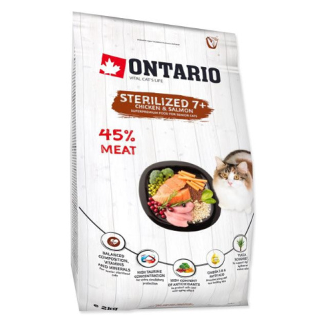 Krmivo Ontario Cat Sterilised 7+2kg