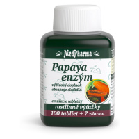 MEDPHARMA Papaya enzým cmúľavé pastilky 107 tabliet