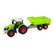 mamido  Konštrukčný traktor s návesom zelený