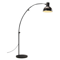 vidaXL Podlahová lampa 25 W čierna 150 cm E27