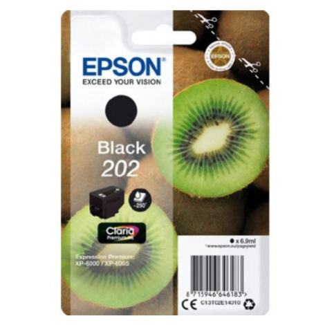 Epson 202 C13T02E14010 čierna (black) originálna cartridge