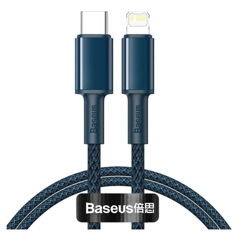 Kábel Baseus High Density Braided Cable Type-C to Lightning, PD,  20W,  2m (blue) (6953156231962