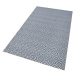 Modrý vonkajší koberec NORTHRUGS Karo, 200 × 290 cm