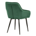 LuxD 21482 Dizajnová stolička Esmeralda, zelená