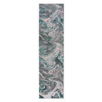 Běhoun Eris Marbled Emerald - 60x230 cm Flair Rugs koberce