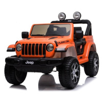mamido Elektrické autíčko Jeep Wrangler Rubicon 4x4 oranžové