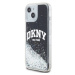 DKNY Liquid Glitter Arch Logo Zadný Kryt pre iPhone 14 Black