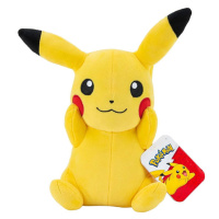 Jazwares Pokémon Pikachu Sitting Eyes Open Plush Figure 20 cm