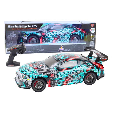 mamido Športové auto na diaľkové ovládanie RC 1:8 graffiti