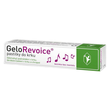 GELOREVOICE Pastilky do krku baza bez mentolu 20 kusov
