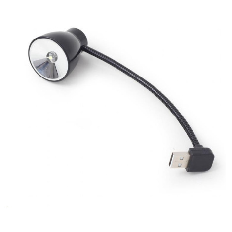 GEMBIRD USB lampička k notebooku, flexibilná, čierna Genius