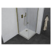 MEXEN/S - Pretoria otváracia sprchovací kút 70x70, číre sklo, zlato + vanička 852-070-070-50-00-
