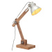 vidaXL Industriálna stropová lampa strieborná okrúhla 58x18x90 cm E27