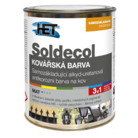 SOLDECOL - Kováčska farba 0,75 l kovovo sivá