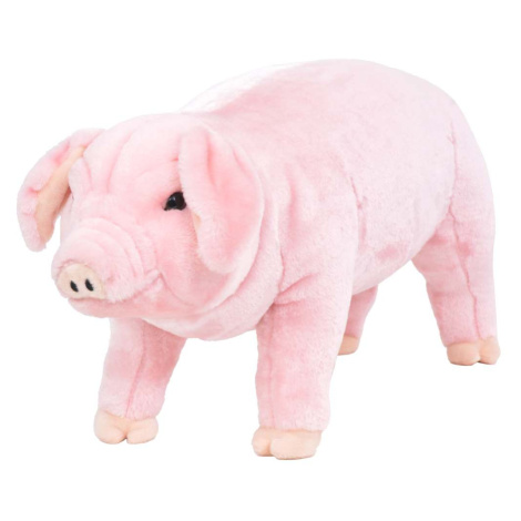 vidaXL Stojace plyšové hračkárske prasiatko, ružové XXL