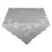 Forbyt Vianočný obrus Hviezdičky sivá, 85 x 85 cm