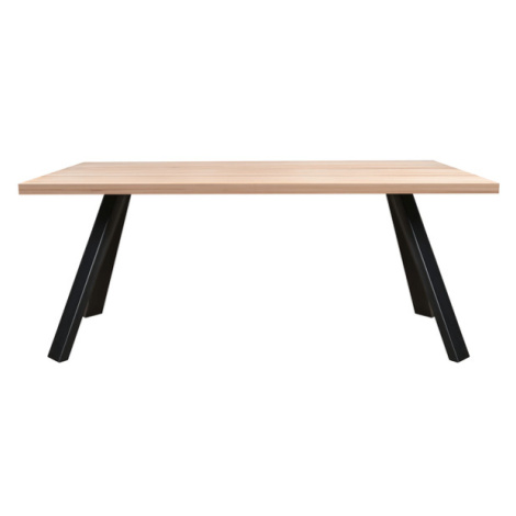 Sconto Jedálenský stôl AMAYA L dub/kov, šírka 180 cm, rovná hrana Houseland