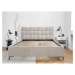 Béžová čalúnená dvojlôžková posteľ s roštom 180x200 cm Eve – Miuform