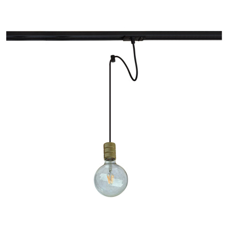 Závesná lampa Lindby Linaro, 6,3 cm, zlatá, 1-fázová, Ø 4,6 cm