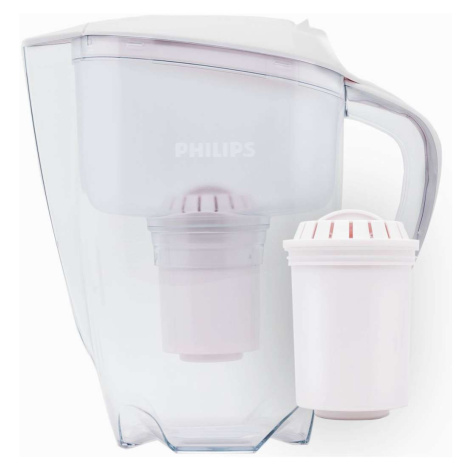 Philips Kanvice - Filtračná kanvica s mikrofiltráciou, 1500 ml, s časovačom, biela/číra AWP2920/