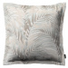 Dekoria Monika s lemom, béžové a krémové palmové listy na bielom pozadí , 45 x 45 cm, Gardenia, 