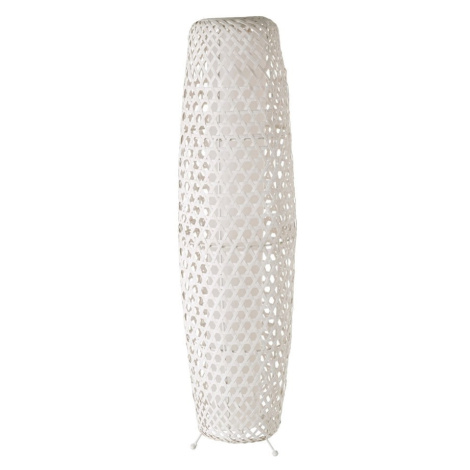 Krémová stojacia lampa s bambusovým tienidlom (výška 88 cm) – Casa Selección