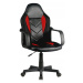 Expedo Kancelárska stolička KORAD FG-C18, 56x93-105x59, červená/čierna
