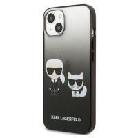Plastové puzdro Karl Lagerfeld na Apple iPhone 13 Pro KLHCP13LTGKCK Karl & Choupette Head Gradie