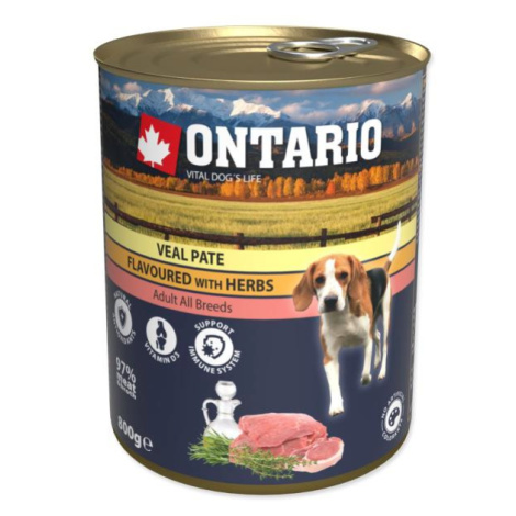 Konzerva Ontario teľacie s bylinkami, paté 800g