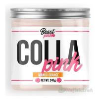 BeastPink COLLA Pink prášok na prípravu nápoja, príchuť mango a pomaranč 240 g