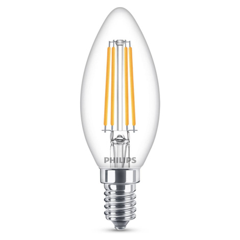 Philips Classic LED žiarovka E14 B35 6,5W číra