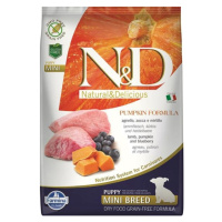 Farmina N&D dog PUMPKIN (GF) puppy mini, lamb & blueberry granule pre psy 7kg