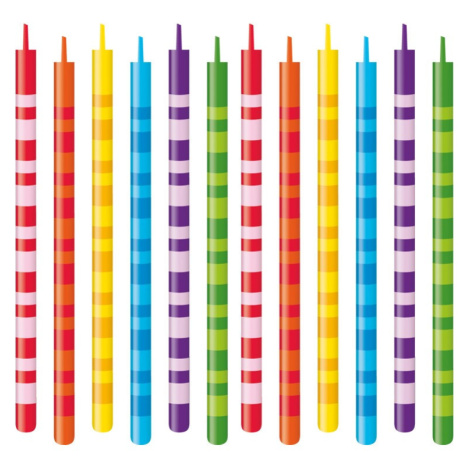 Tortové sviečky DELÍCIA KIDS 10 cm, 12 ks