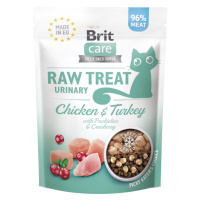 BRIT Raw Treat Cat Urinary Chicken & Turkey maškrty pre mačky 40 g