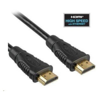 PREMIUMCORD HDMI kábel na HDMI 0,5 m (v1.4, 3D, pozlátené kontakty, tienené)