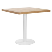 vidaXL Bistro stolík svetlohnedý 80x80 cm MDF