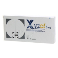 XYZAL 5 mg 7 tabliet