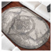 domtextilu.sk Luxusný sivý oválny koberec s originálnym vzorom 38630-181346