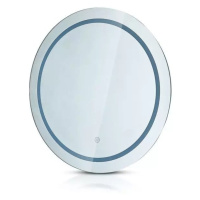 Zrkadlo kúpeľňové okrúhle 600x35mm podsvietené 8W s ohrevom 17W IP44 VT-8602 (V-TAC)