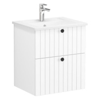 Kúpeľňová skrinka s umývadlom VitrA Root 60x67x46 cm biela mat ROOTG60WINTS