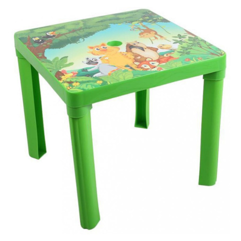 Detský záhradný nábytok - Plastový stôl zelený STAR PLUS