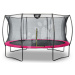 Trampolína s ochrannou sieťou Silhouette trampoline Pink Exit Toys okrúhla priemer 366 cm ružová