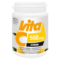 VITABALANS OY Vita C 500 mg chew Mandarínkovo-pomarančová príchuť 150 tabliet