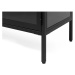 Čierna kovová vitrína 90x190 cm Carmel – Unique Furniture