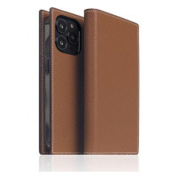 SLG Design puzdro D6 Hybrid Grain Case pre iPhone 14 Pro - Saddle Brown