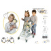 DeCuevas 90547 Športový kočík pre bábiky a plyšová bábika PIPO 2022 - 55 cm