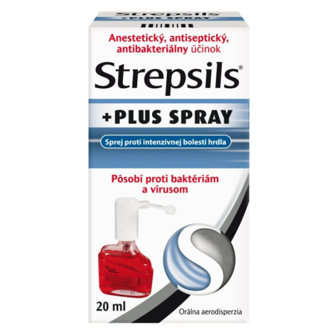 STREPSILS Plus spray orálna aerodisperzia 20 ml