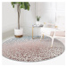 Prateľný okrúhly koberec v sivo-medenej farbe vhodný pre robotické vysávače ø 80 cm Comfort – Mi