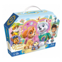 Puzzle trblietavé Skye a Everest Tlapková patrola / Paw patrol 70 dielikov 41x27,5cm v kr. 28x20