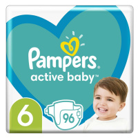 PAMPERS Active Baby Plienky jednorazové 6 (13-18 kg) 96 ks